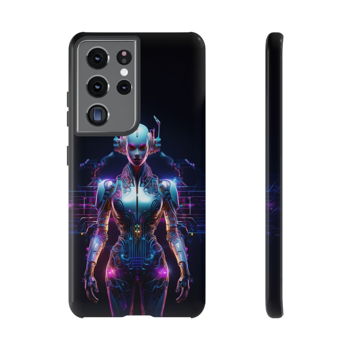 Futuristic Human Android Hybrid Cell Phone Case 001