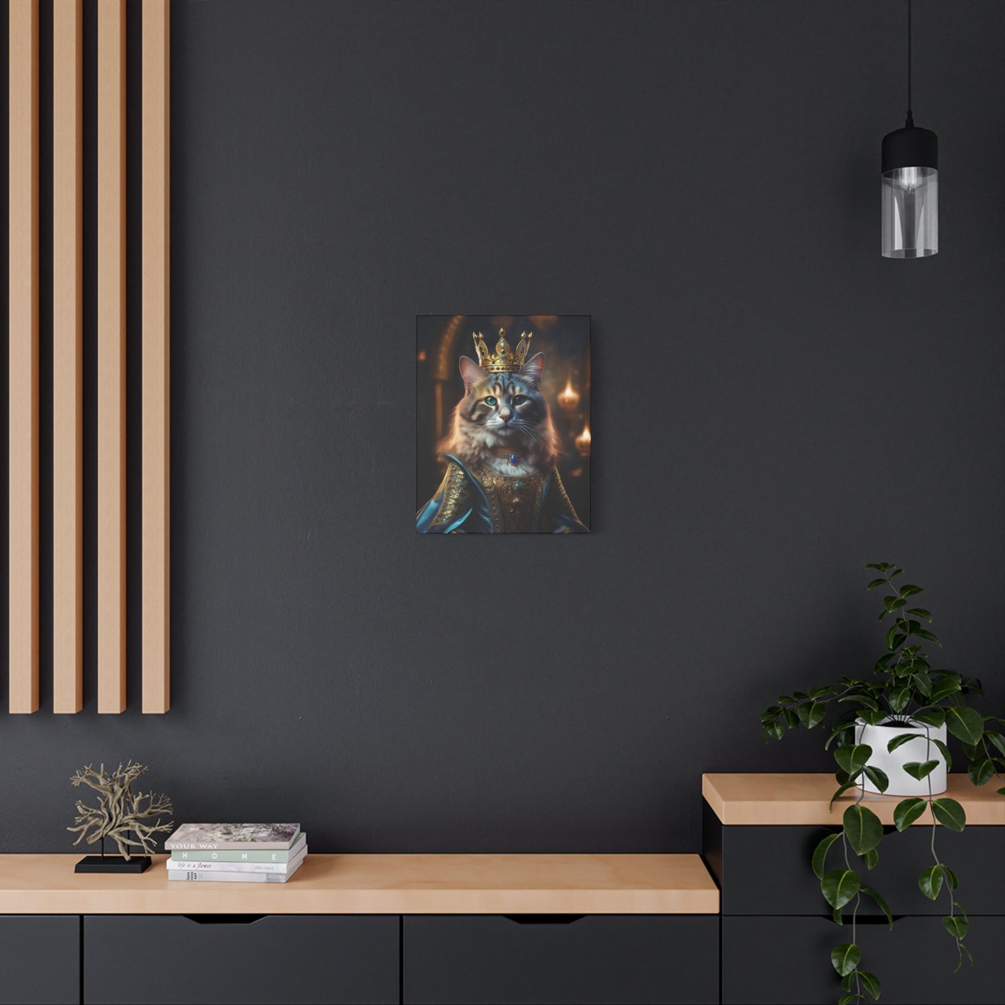 Her Royal Meowjesty Canvas Art | Stretched Matte Wall Decor 001