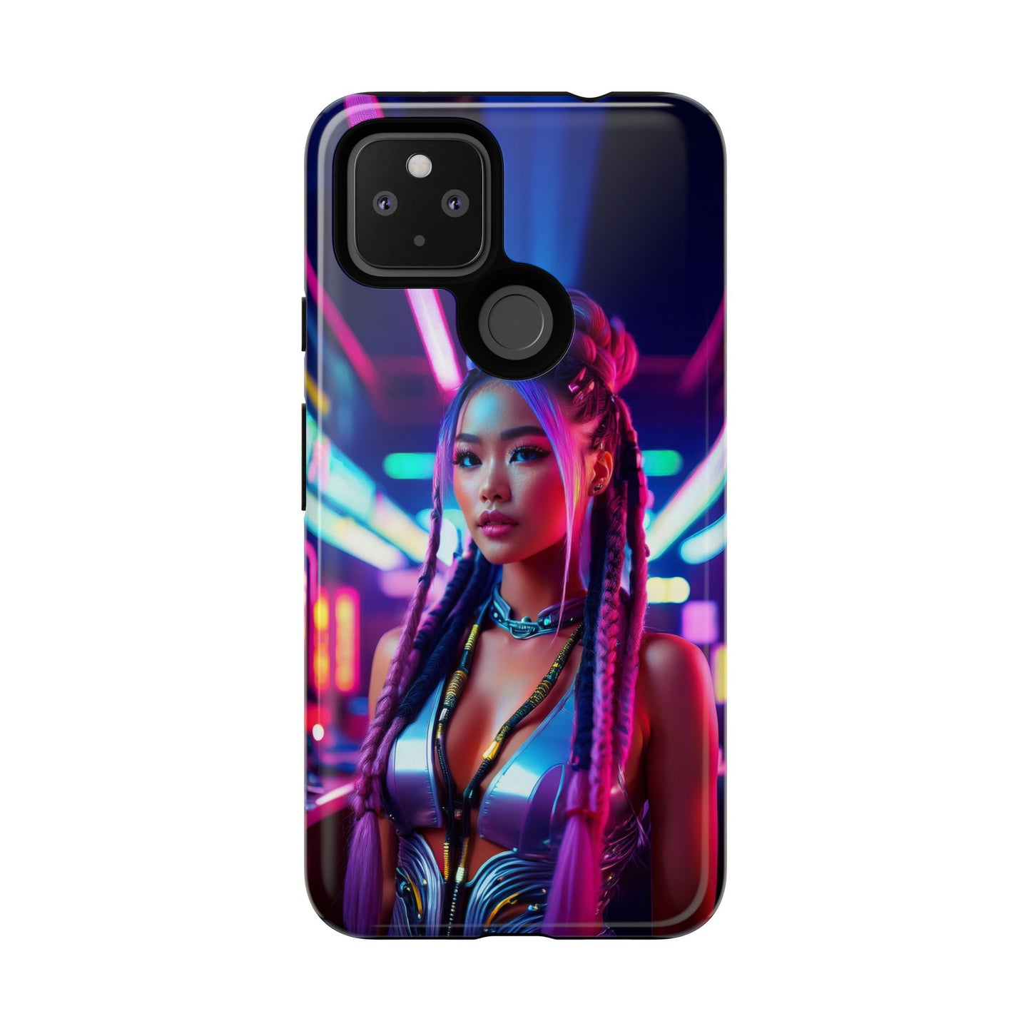 Futuristic Cyberpunk Female Cell Phone Case 008