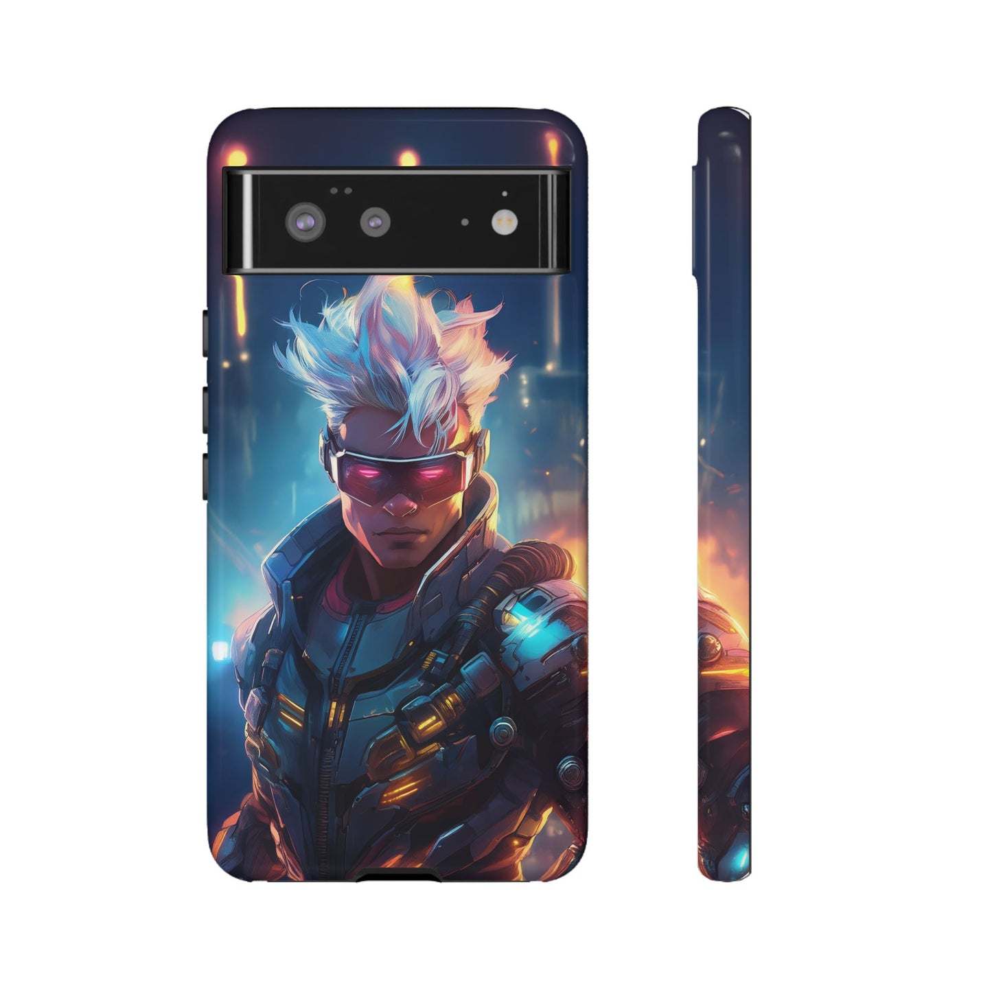 Futuristic Cyberpunk Male Cell Phone Case 018