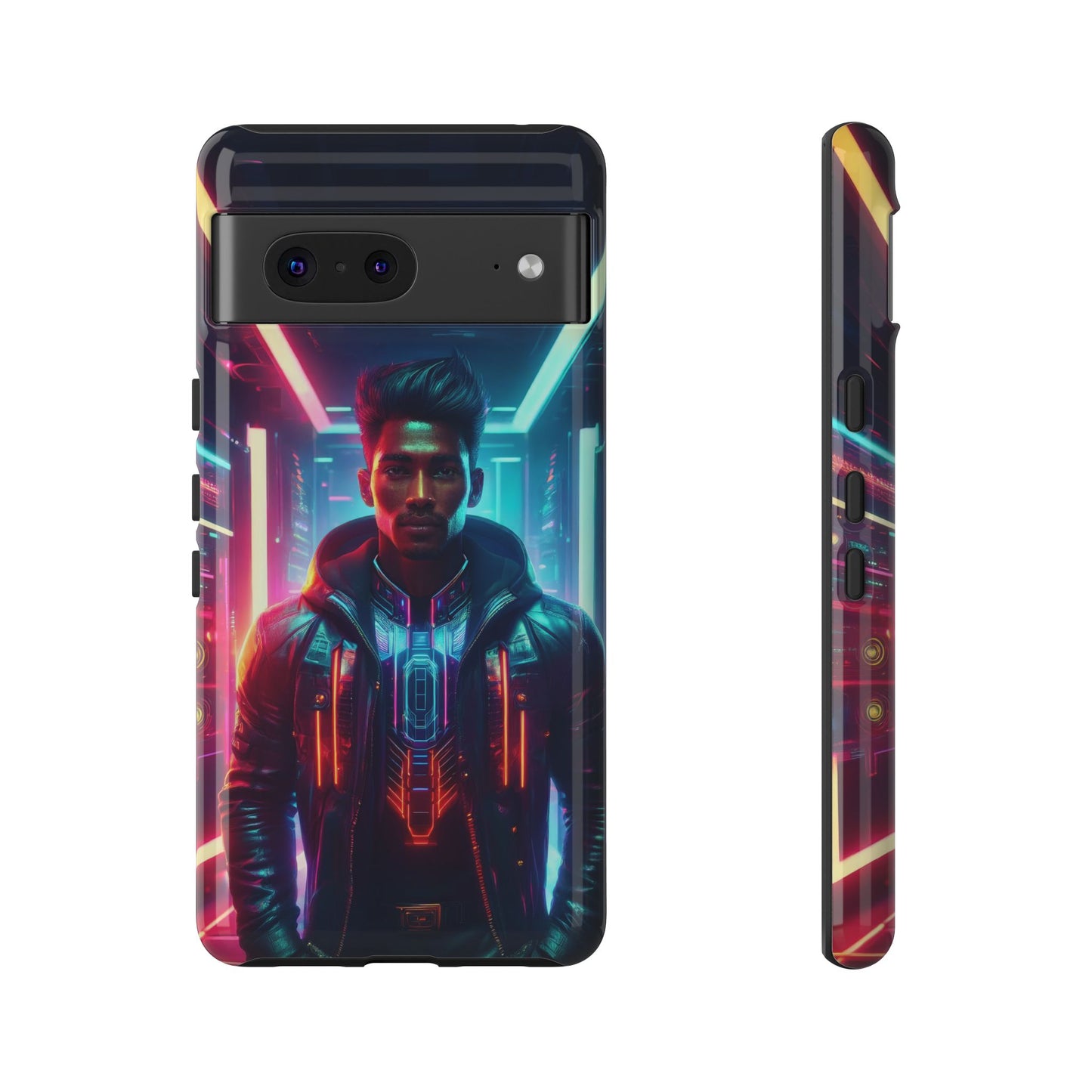 Futuristic Cyberpunk Male Cell Phone Case 001