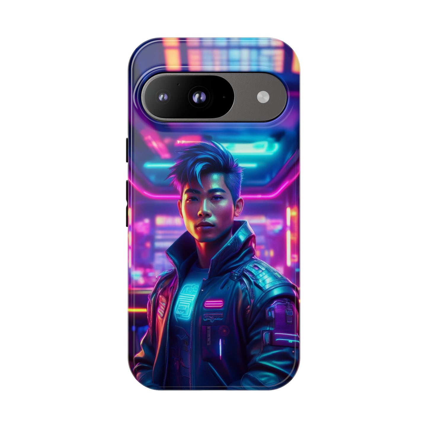 Futuristic Cyberpunk Male Cell Phone Case 012