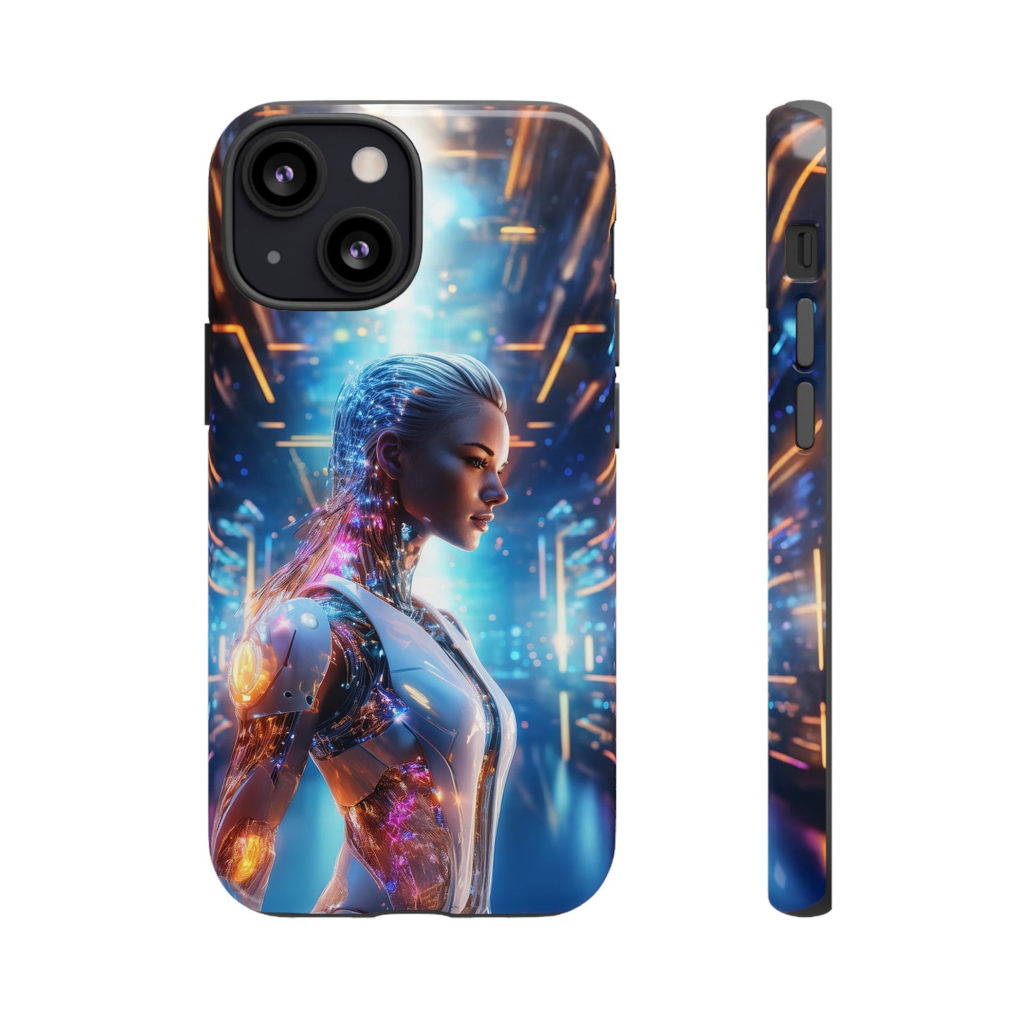 Futuristic Human Android Hybrid Cell Phone Case 008