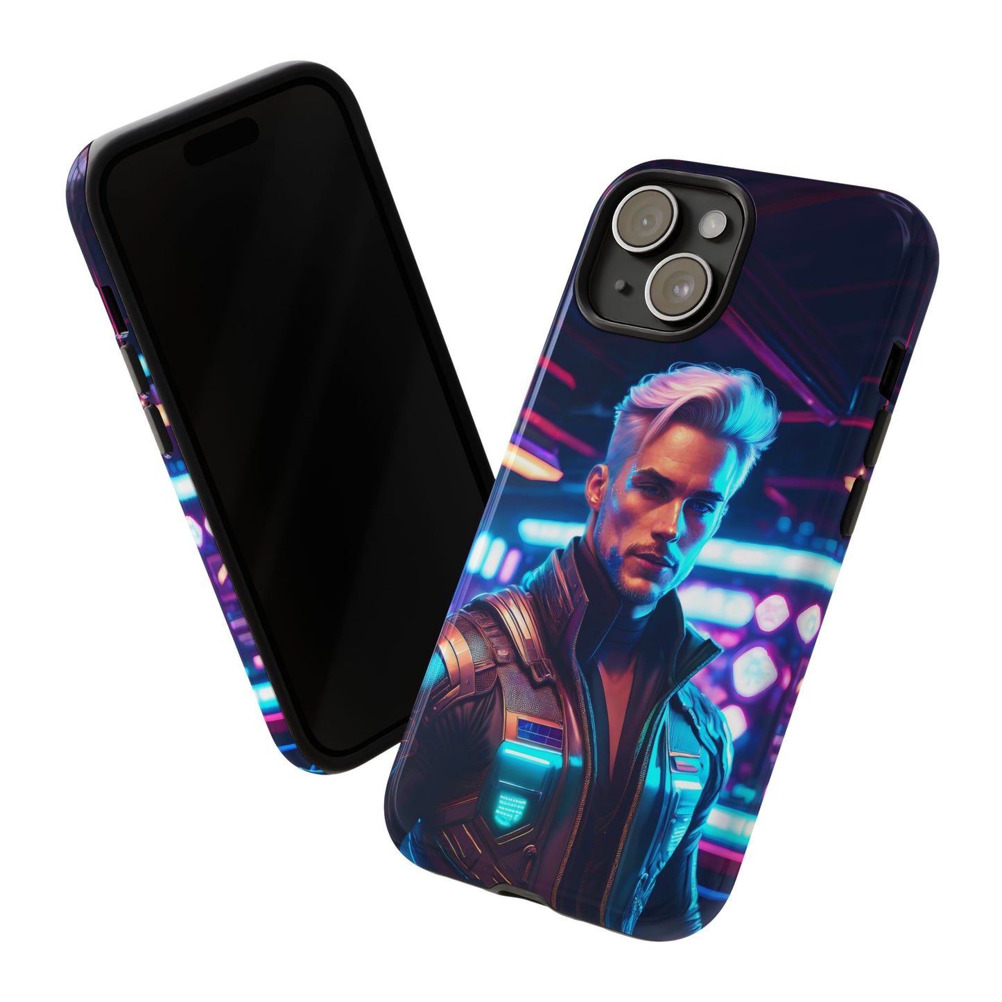 Futuristic Cyberpunk Male Cell Phone Case 008