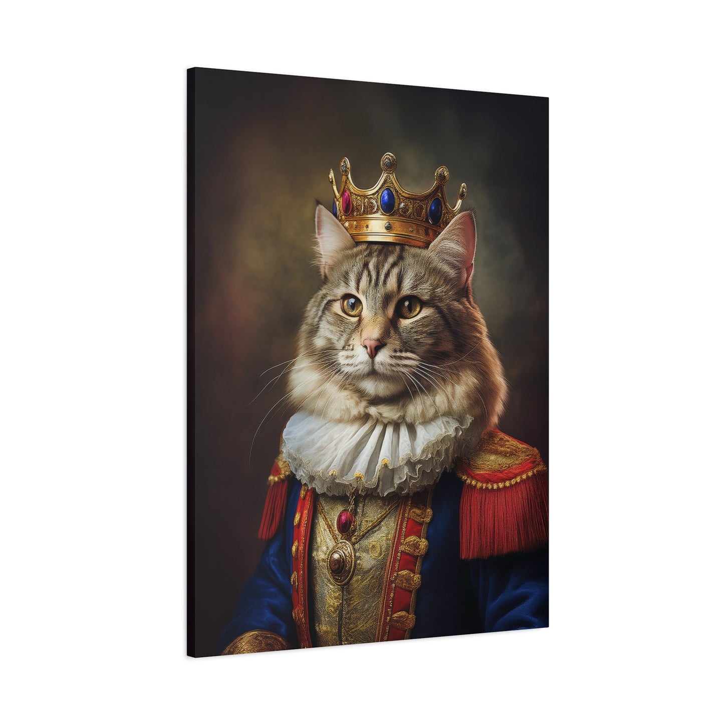 His Royal Meowjesty Canvas Art | Stretched Matte Wall Decor 003