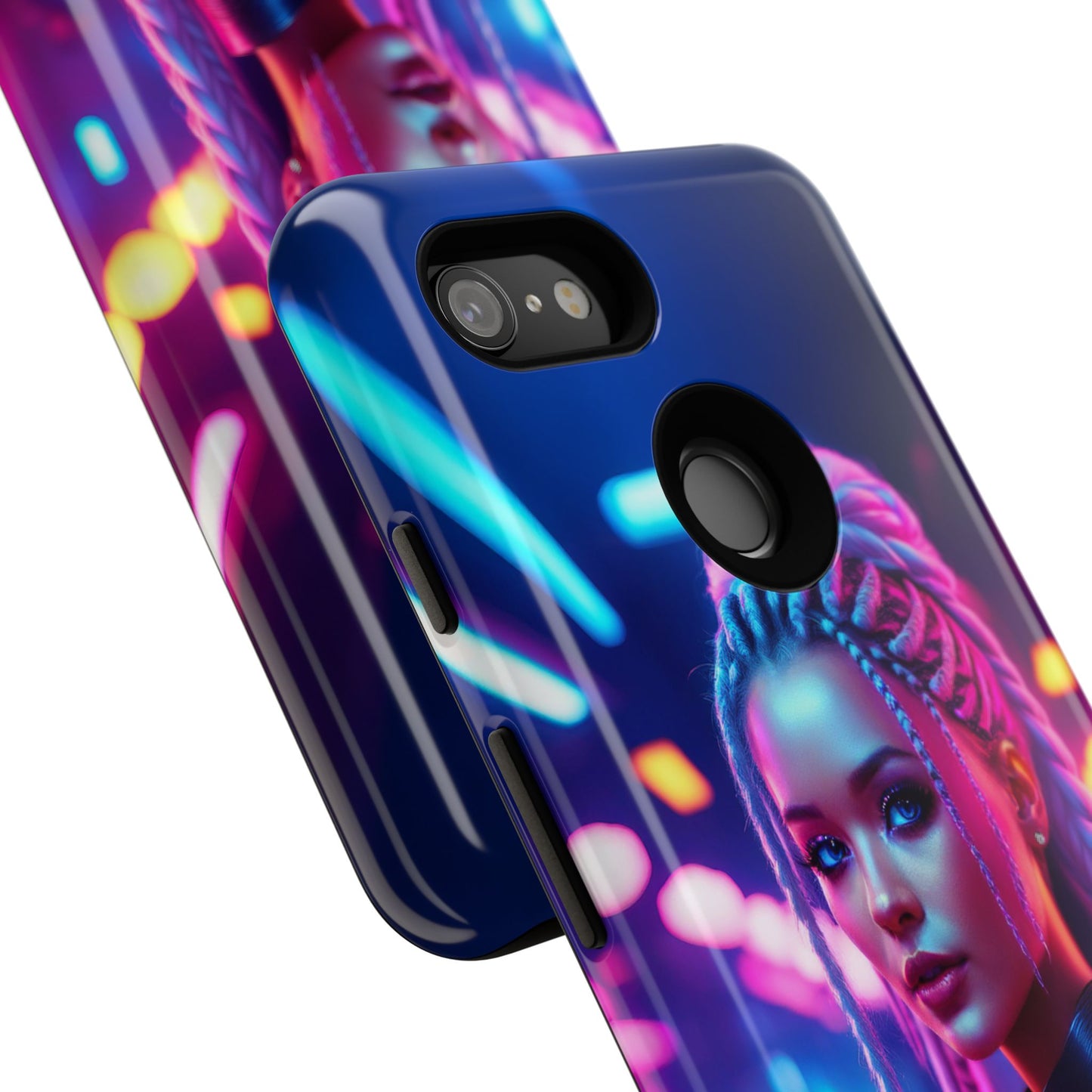 Futuristic Cyberpunk Female Cell Phone Case 007