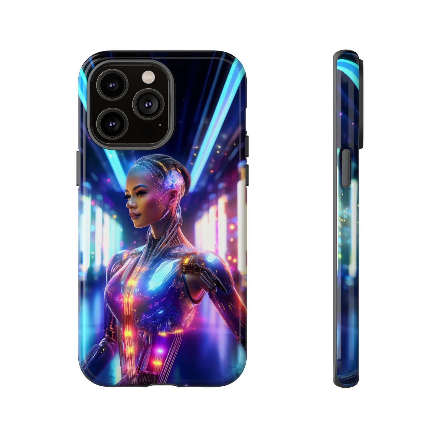 Futuristic Human Android Hybrid Cell Phone Case 010