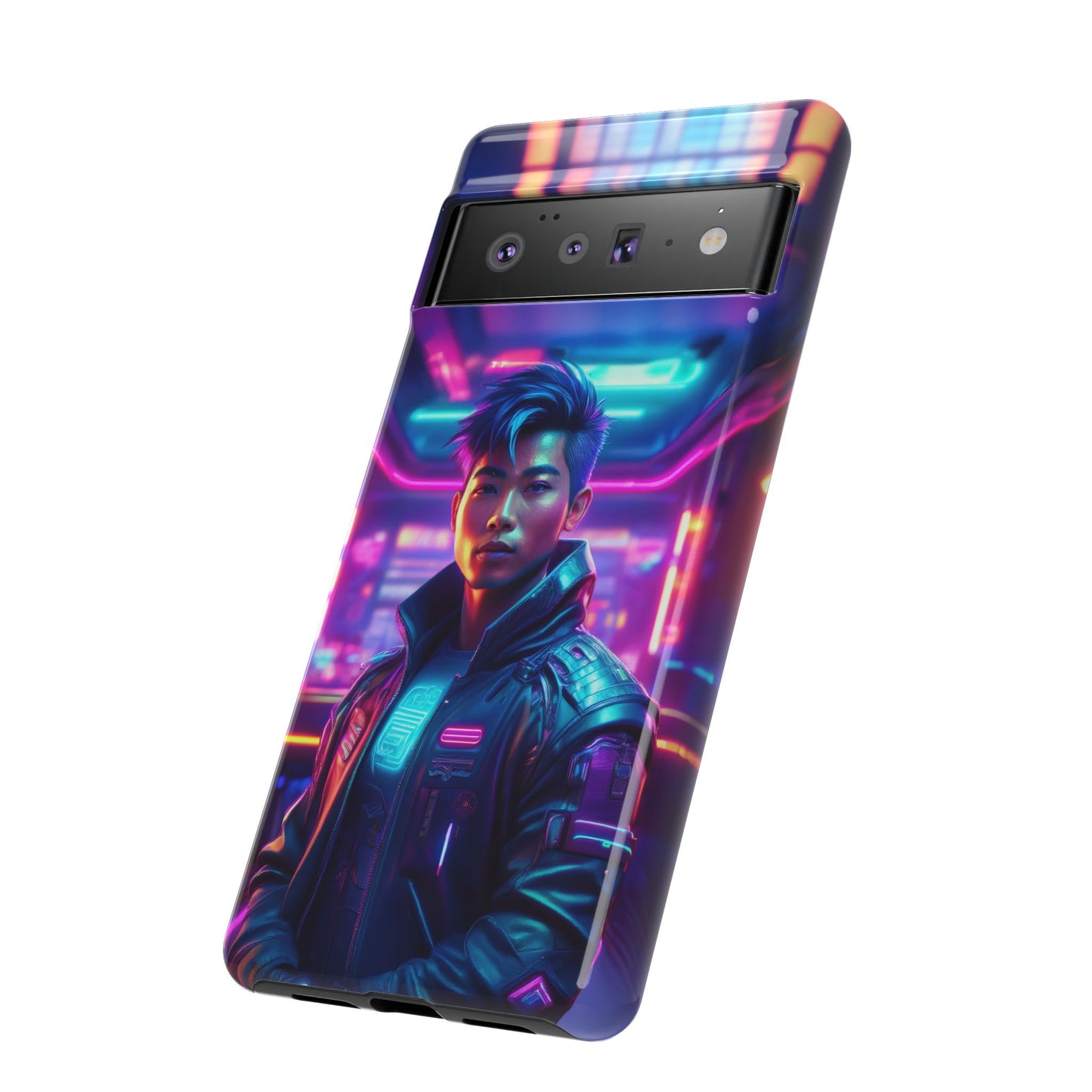 Futuristic Cyberpunk Male Cell Phone Case 012