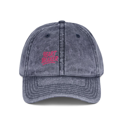 Heartbreaker Vintage Hat – Bold Baseball Hat with Retro Script and Broken Heart Design for Confident Rule-Breakers
